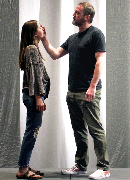 Zoie Ramirez and Ben Guenther play Lady Macbeth and Macbeth.